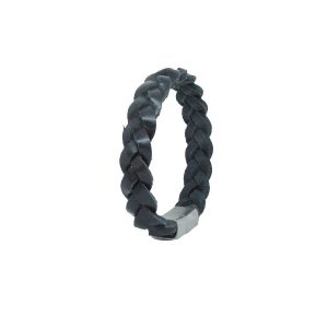 Lederen gevlochten armband