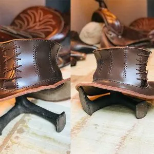 Leren hoed steampunk style