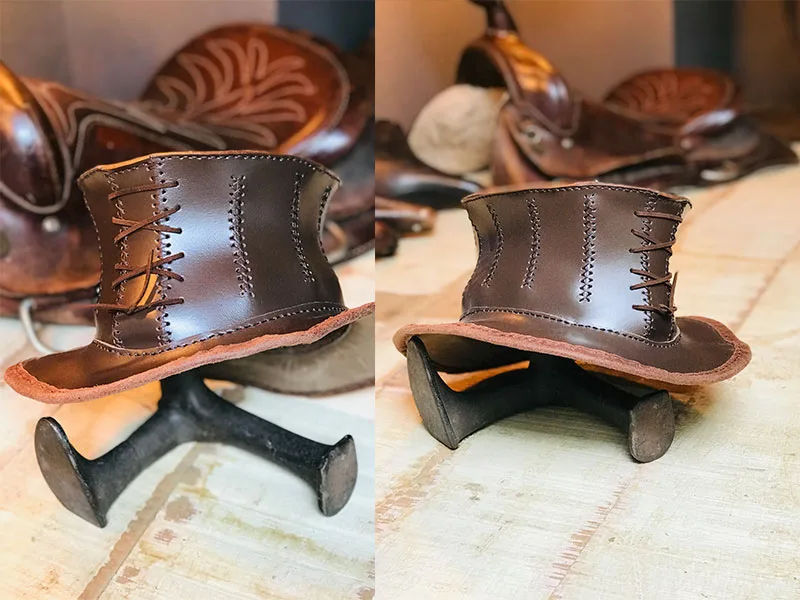 Leren hoed steampunk style