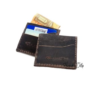 Leren credit kaart houder