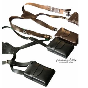 Leren schouder holster