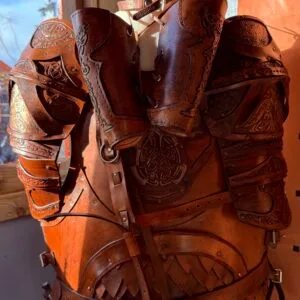 Leren viking kostuum