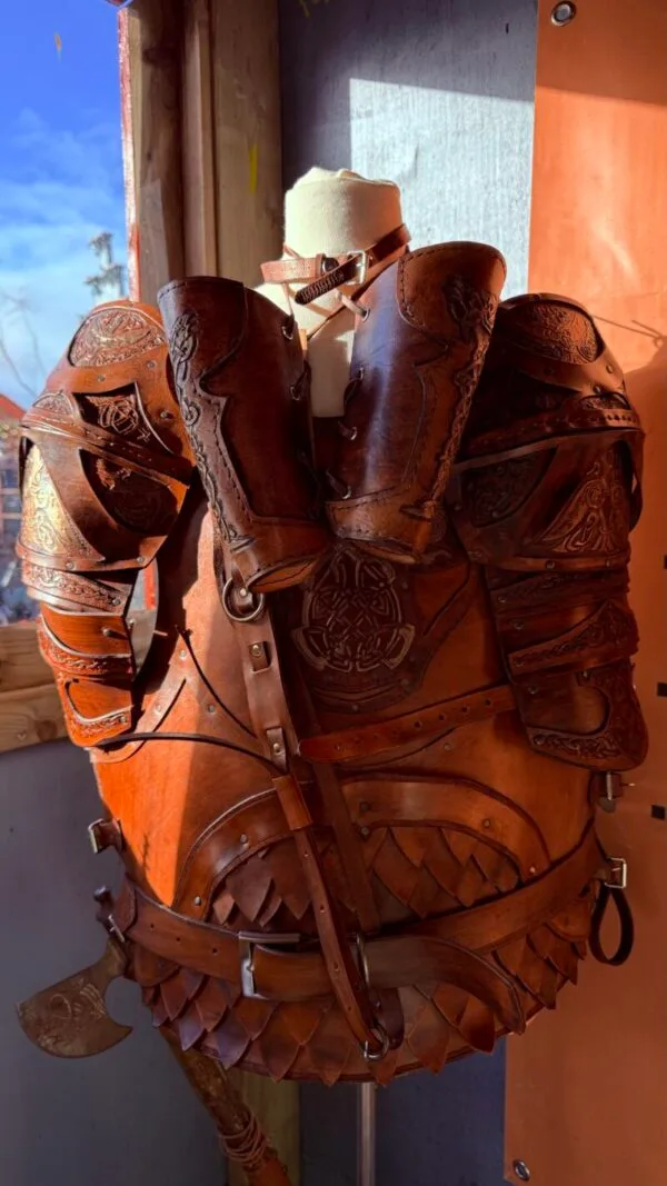 Leren viking kostuum